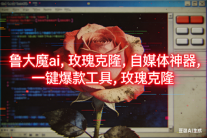 (16971期)ai鲁大魔,自媒体必备的软件,玫瑰克隆神器,一键爆款,详细教程