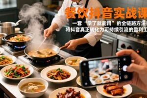 (16975期)餐饮抖音实战课:一套“学了就能用”的全链路方法论,将抖音真正转化为可持续引流的盈利工具