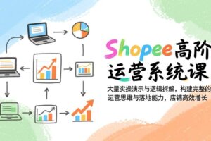 (17124期)Shopee高阶运营系统课:大量实操演示与逻辑拆解,构建完整的运营思维与落地能力,店铺高效增长