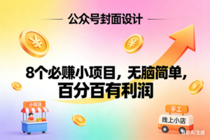 (17351期)11个必赚小项目,无脑简单,百分百有利润,副业首选,日入300+